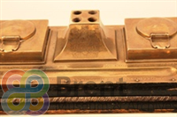 TH\CT\Museum catalogue\3D objects\2014_4_b_th.jpg; 2014.4; Inkwell stand with Borough of Wembley Coat of Arms; Inkwell